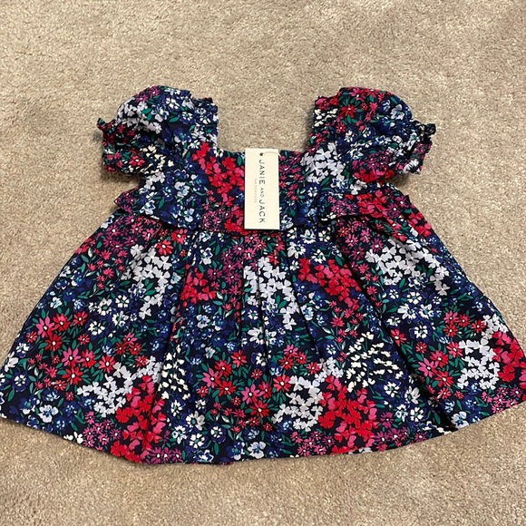Janie and Jack Other - NWT Janie and Jack floral navy dress with bloomer